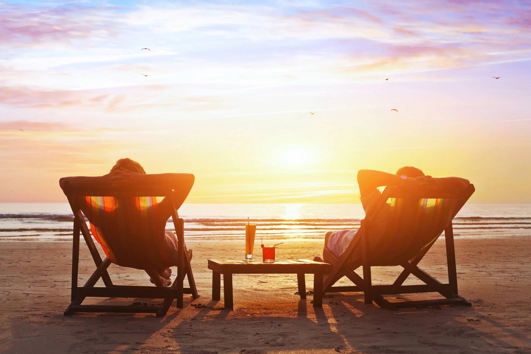 Couple relaxing at a Mybnb property